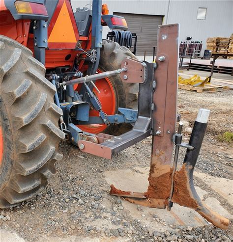 tractor subsoiler with attachment